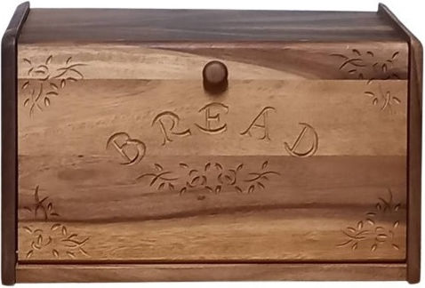 JDS Brotkasten mit Deckel Hölzernes Braun JDS Brotkasten mit Deckel Hölzernes Braun