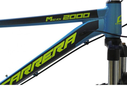 M7 2000 27.5" 2023 Bicicletă De Munte Albastră Cu 21 Nivele De Viteză Și Frâne Mecanice Cu Disc
