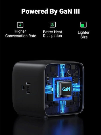 Ugreen Πολύπριζο 3 Θέσεων με 2 USB-A, 2 USB-C και Καλώδιο 1.8m