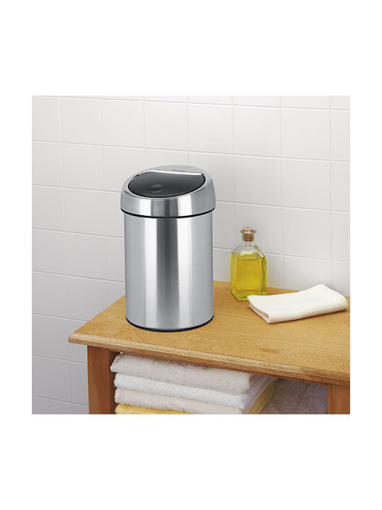 Brabantia Κάδος Απορριμμάτων από Ανοξείδωτο Ατσάλι Matt Steel FPP 3lt