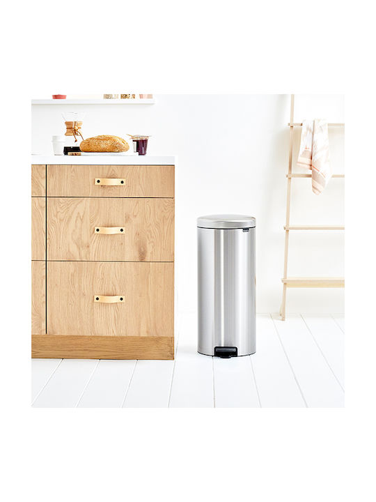 Brabantia NewIcon Waste Bin Waste made of Stainless Steel with Pedal Matt Steel FPP 30lt 1pcs