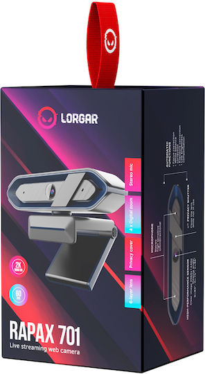 Lorgar Rapax 701 Web-Kamera 2K 60FPS Blau LRG-SC701BL
