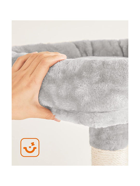 Feandrea Scratching Post Cat Trees Gray 9 levels 60x50x184cm