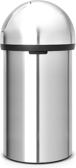 Brabantia Κάδος Απορριμμάτων από Ανοξείδωτο Ατσάλι Push Matt Steel 60lt