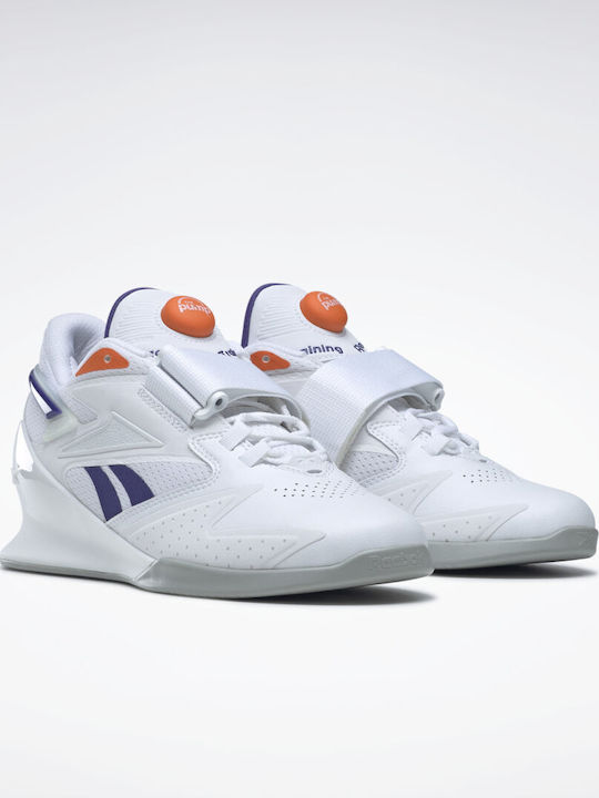 Reebok Legacy Lifter III Γυναικεία Αθλητικά Παπούτσια Crossfit Cloud White / Bold Purple / Smash Orange S23 R