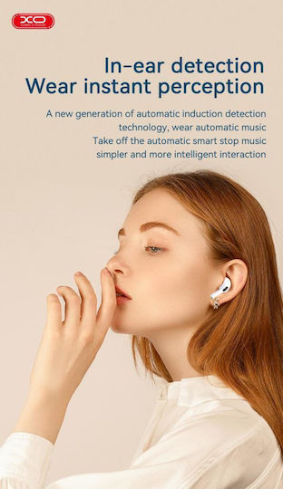 XO EV51 5th Generation In-ear Bluetooth Handsfree Căști cu Carcasă de Încărcare Alb