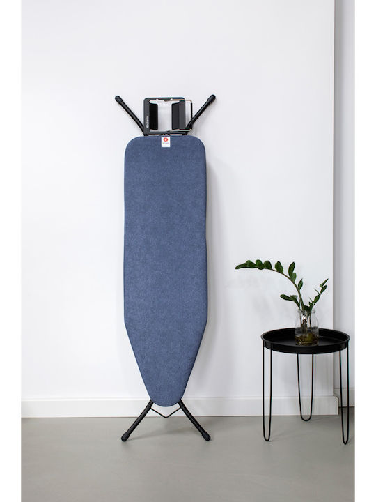 Brabantia Σιδερώστρα για Σίδερο Ατμού Σπαστή Denim Blue 124x45x96cm