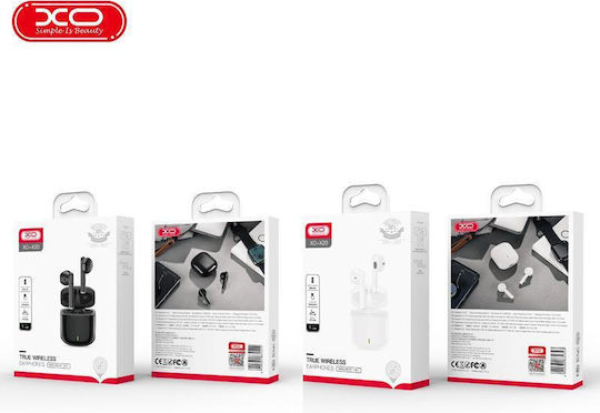 XO X20 Square Ring TWS In-ear Bluetooth Handsfree Ακουστικά με Θήκη Φόρτισης Λευκά