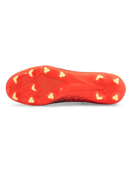 PUMA Ultra Mach Low Football Shoes FG/AG with Cleats Orange