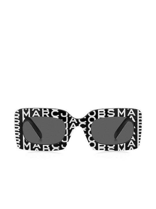 Marc Jacobs Women's Sunglasses with Multicolour Plastic Frame and Gray Lens MARC 488/N/S 03K/IR