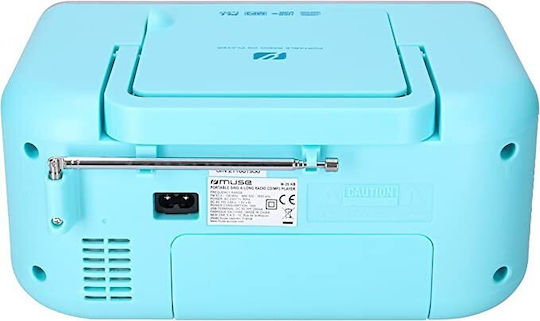 Muse M-29 Φορητό Ηχοσύστημα με CD / Ραδιόφωνο / MP3 / USB Τιρκουάζ