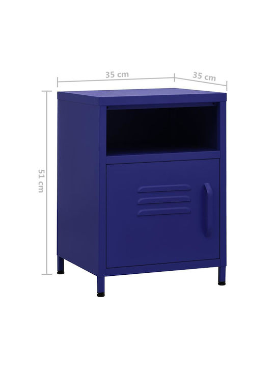 Комод Метален Navy Blue 35x35x51см