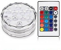 Submersible Pool Spotlight with Remote Control and Multicolour (RGB) Light 500-2590