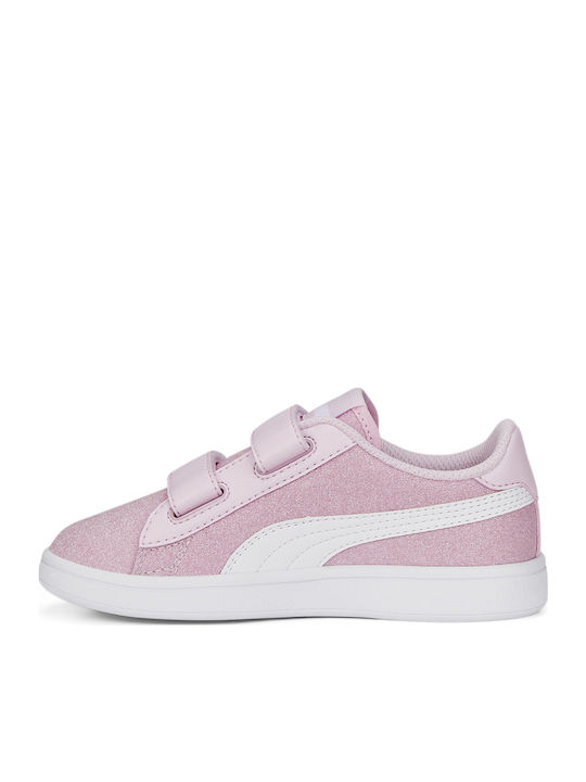 Smash Glitz Glam Kids Sneakers with Scratch Pink
