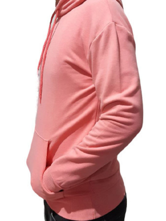 Sweatshirt Solid Color Salmon Unisex