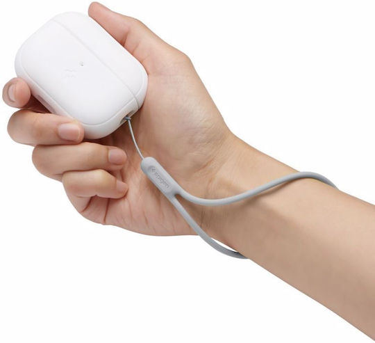 Spigen Fit Hülle Silikon mit Haken White/Grey für Apple AirPods Pro 2