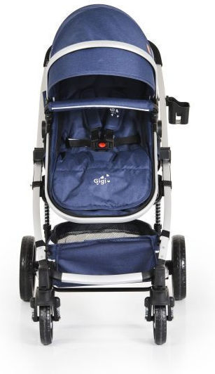 Cangaroo Gigi Καρότσι 2 σε 1 Kατάλληλο για Nεογέννητο Denim 12kg