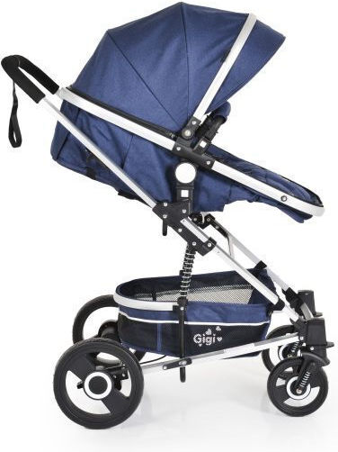 Cangaroo Gigi Καρότσι 2 σε 1 Kατάλληλο για Nεογέννητο Denim 12kg