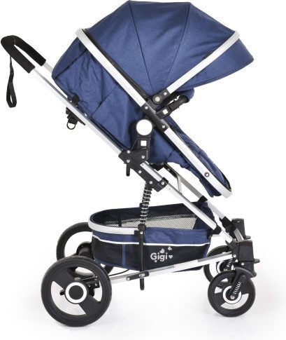Cangaroo Gigi Καρότσι 2 σε 1 Kατάλληλο για Nεογέννητο Denim 12kg
