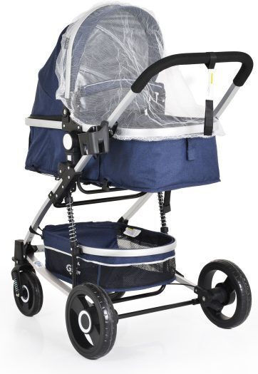 Cangaroo Gigi Καρότσι 2 σε 1 Kατάλληλο για Nεογέννητο Denim 12kg