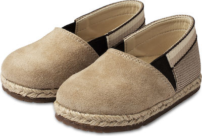 Babywalker Baptism Leather Espadrilles Beige