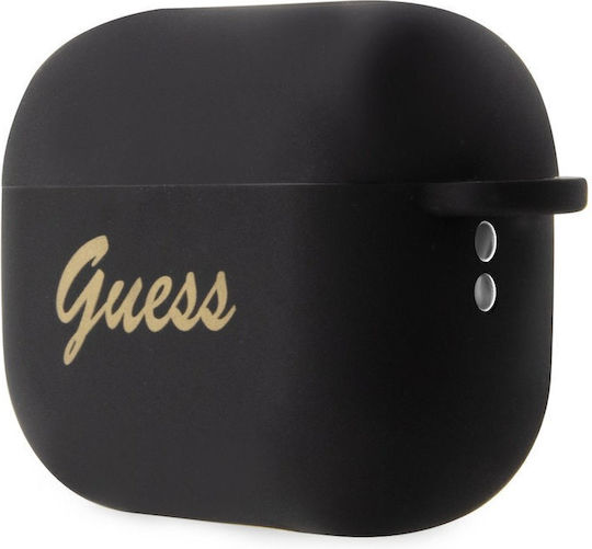 Guess Charm Heart Case Silicone in Black color for Apple AirPods Pro 2