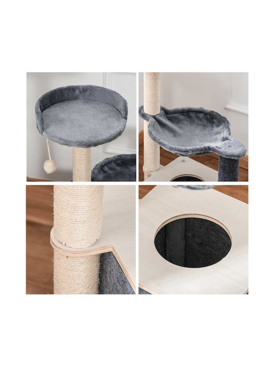 Pawhut Ονυχοδρόμιο Γατόδεντρο Γκρι 48x34x95εκ.