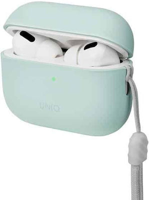 Uniq Lino Hülle Silikon mit Haken Mint für Apple AirPods Pro