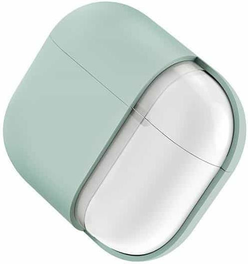 Uniq Lino Hülle Silikon mit Haken Mint für Apple AirPods Pro