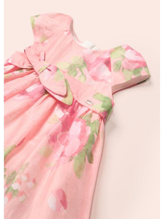Rochie pentru Copii Mâneca scurta Din tul Floral Roz