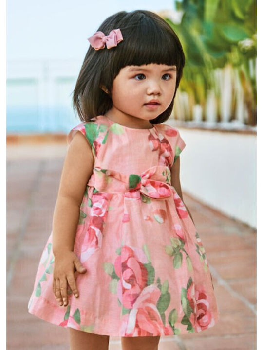 Rochie pentru Copii Mâneca scurta Din tul Floral Roz