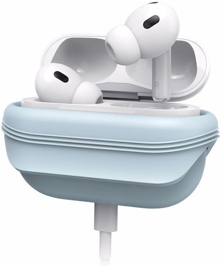 Catalyst Essential Θήκη Σιλικόνης με Γάντζο Glacier Blue για Apple AirPods Pro