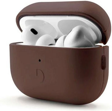 Decoded AirCase Hülle Leder Chocolate Brown für Apple AirPods Pro