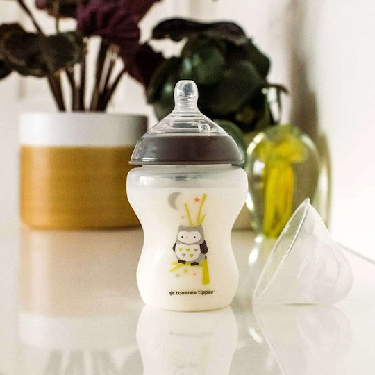 Tommee Tippee Πλαστικό Μπιμπερό Closer To Nature με Θηλή Σιλικόνης για 0+ μηνών Διάφανο 260ml 2τμχ