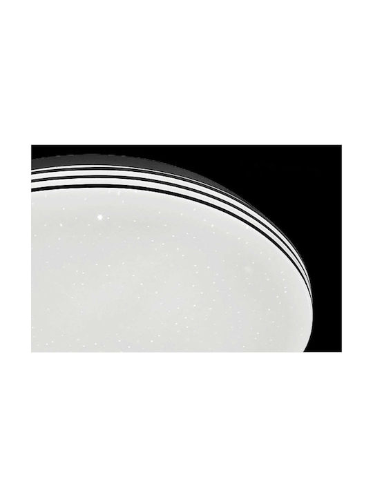 Rabalux Toma Ceiling Mount Light Bathroom 29cm Silver with Integrated LED