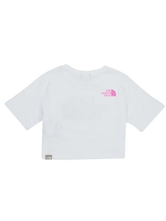 The North Face Kids' Crop Top Short Sleeve White