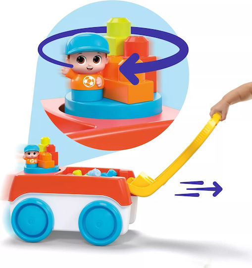 Mega Bloks Конструктори Spinning Wagon за 1+ Години 20 Бройки