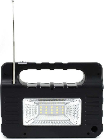 Andowl Ηλιακό σύστημα φωτισμού Q-YX0138 με Φακό, 3 Λάμπες και Ραδιόφωνο Q-YX0138