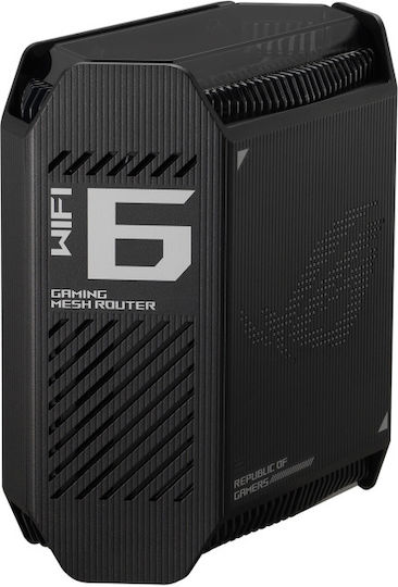 Asus ROG Rapture GT6 WiFi-Mesh-Netzwerk Zugriffspunkt Wi-Fi 6 Tri Band (2.4 & 5 & 5GHz) in Einzelner Bausatz Schwarz