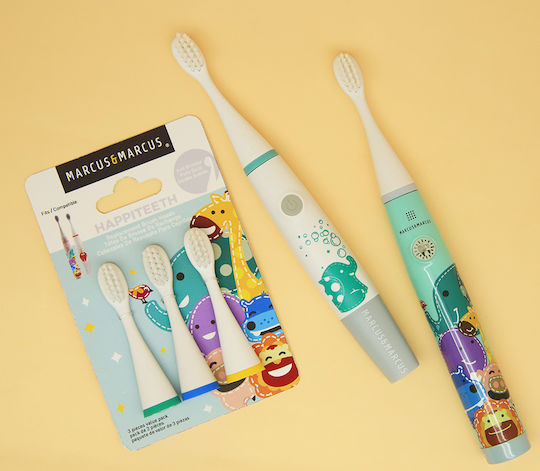 Marcus & Marcus Replacement Head for Electric Toothbrush 3 Pieces for 3+ Years