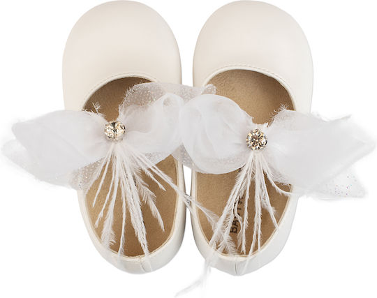 Babywalker Christening White Pumps