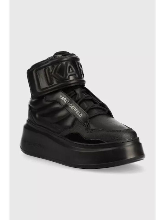 Karl Lagerfeld Puffa Strap Boots Black