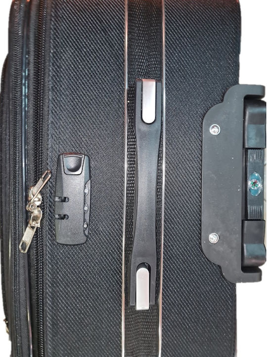 Ormi Medium Fabric Black Suitcase with 4 Wheels Height 58cm