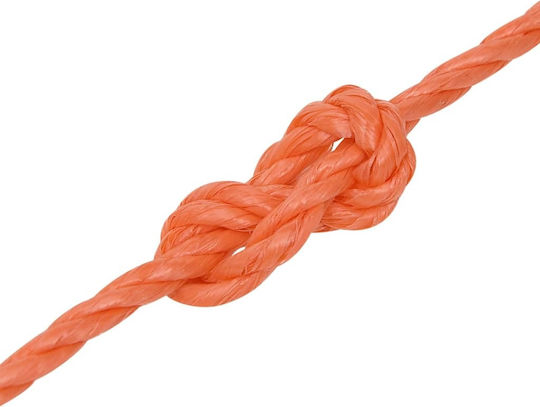 vidaXL Rope with Diameter 6mm and Length 25m Work Rope Orange 6mm 25m made of Polypropylene