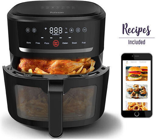 Rohnson Air Fryer with Wi-Fi 8lt Black R-2834