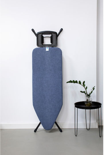 Brabantia Masă De Călcat Pentru Fierul De Călcat Cu Aburi Compactă Albastră 124x45cm