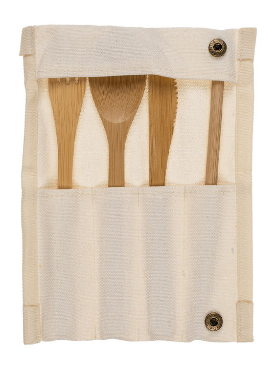 Out of the Blue 4-Piece Brown Cutlery Set