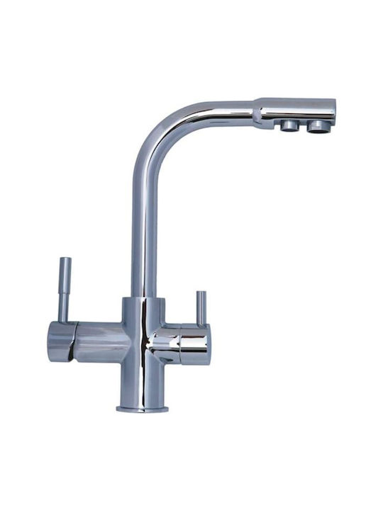 Atlas 328001 Kitchen Faucet Counter Silver