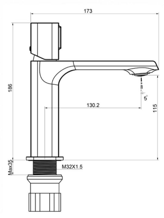 Interflex Astra Миксер Смесител за мивка Interflex Astra Миксер Смесител за мивка