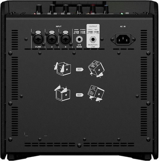 Yamaha Stagepas 200 Αυτοενισχυόμενο Stage Monitor 180W με Woofer 8" 30x30.1x30.8εκ.